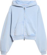 Alexander Wang Hotfix Cotton Zip Hoodie
