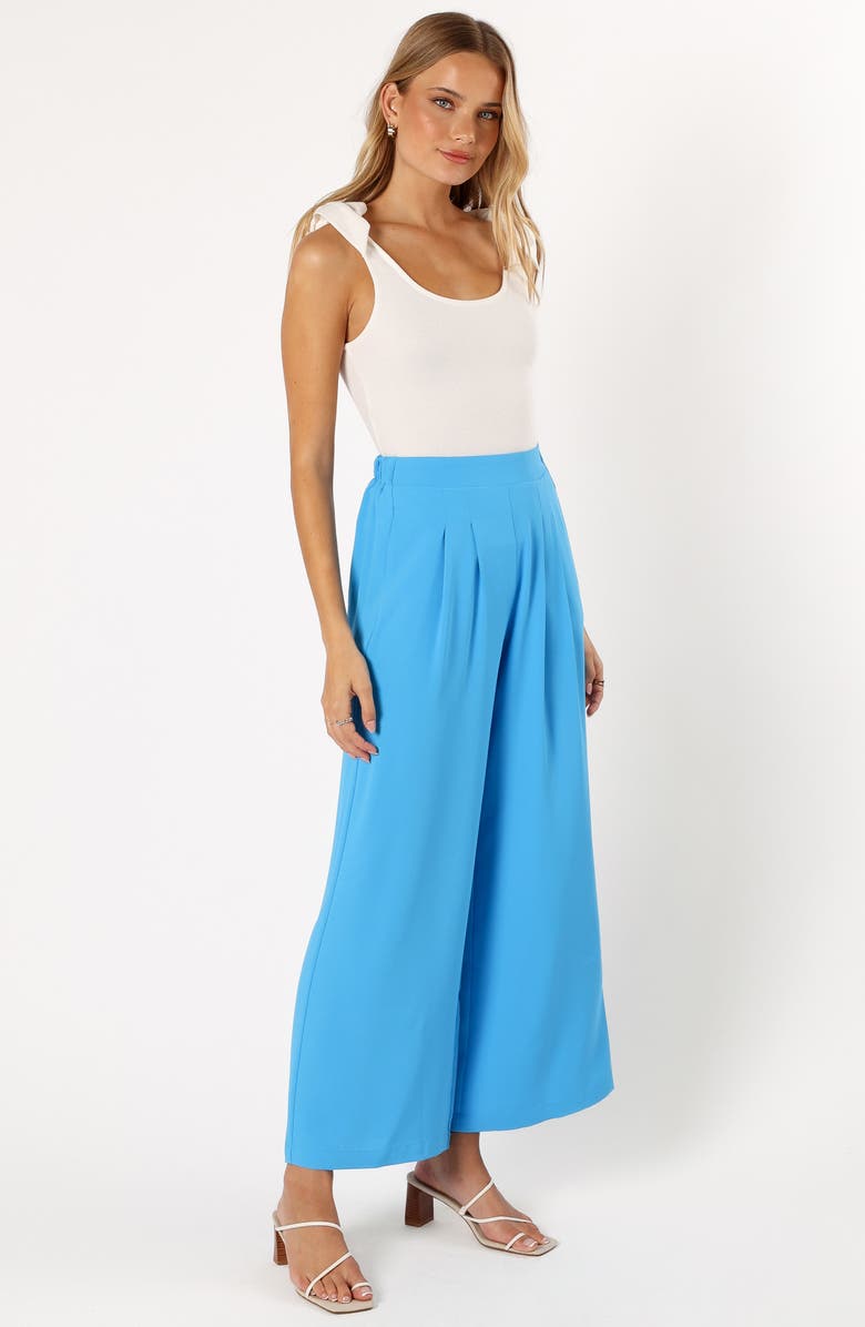 Petal & Pup Enya High Waist Wide Leg Pants, Alternate, color, Blue