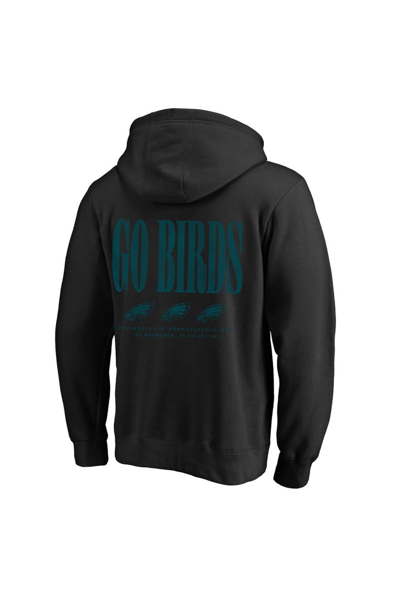 Men's Fanatics Black Philadelphia Eagles Big & Tall Relaxed Intense Rivalry Hoodie, Alternate, color, Black