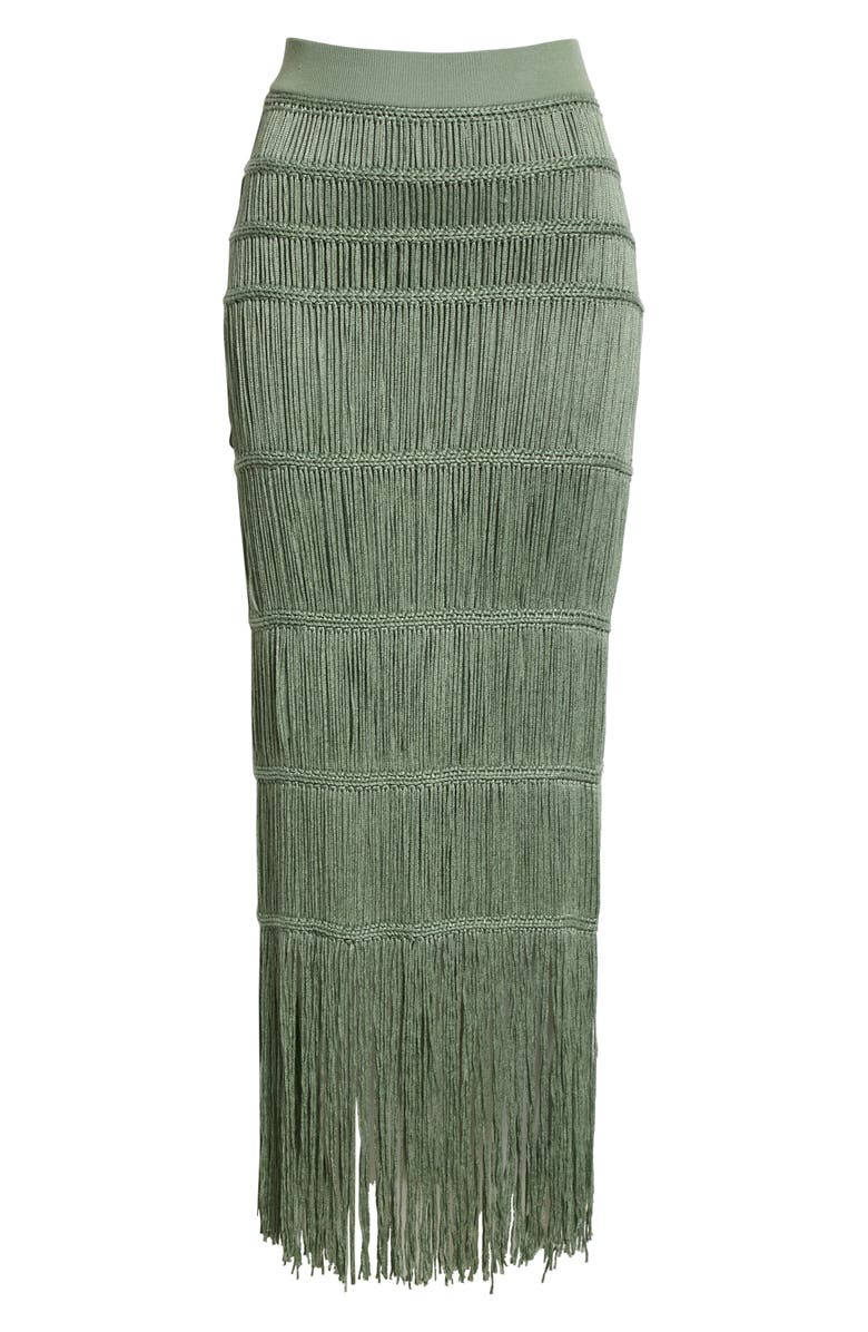 Simkhai Jonathan Simkhai Cordelia Cotton Blend Macramé Skirt, Alternate, color, 