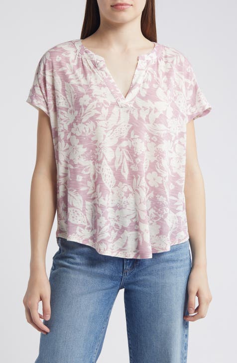 Floral Sandwash Top