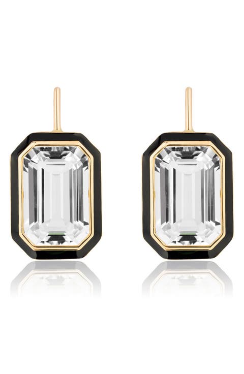 Queen Emerald Cut Earrings