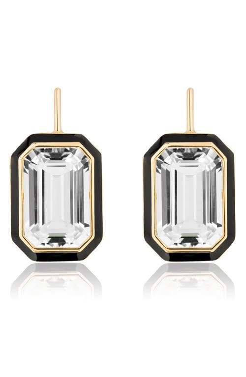 Goshwara Queen Emerald Cut Lever-back Earrings In Multi