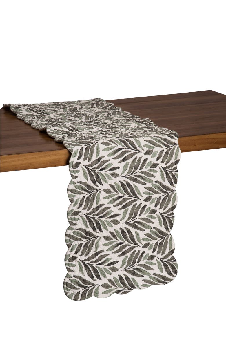 C&F Home Blair Dining Table Runner, Alternate, color, Grey
