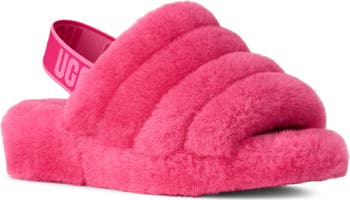 UGG® Fluff Yeah Faux Fur Slingback Sandal (Women) | Nordstrom