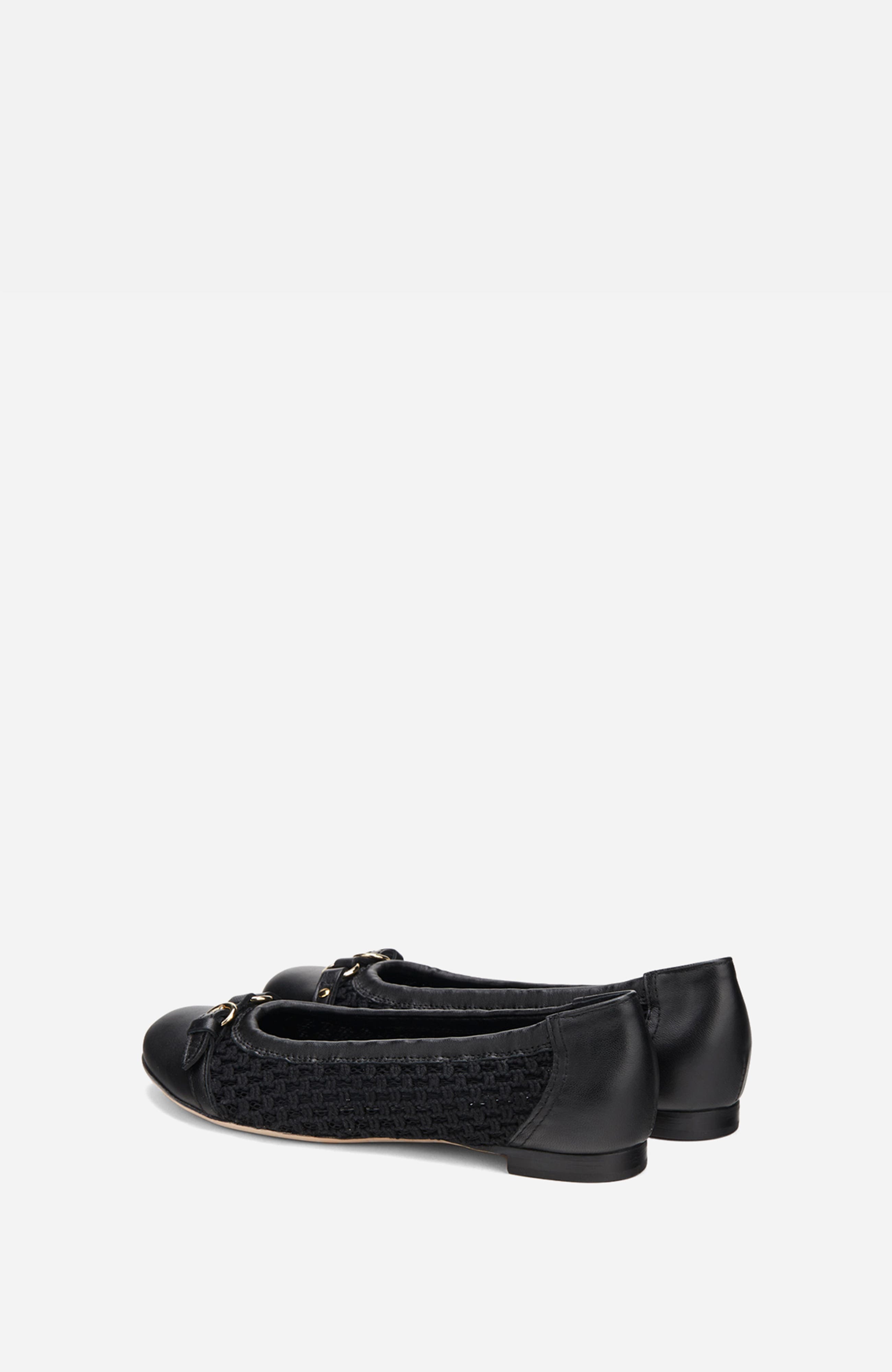 AGL Monia Ballet Flat, Alternate, color, Black Fabric