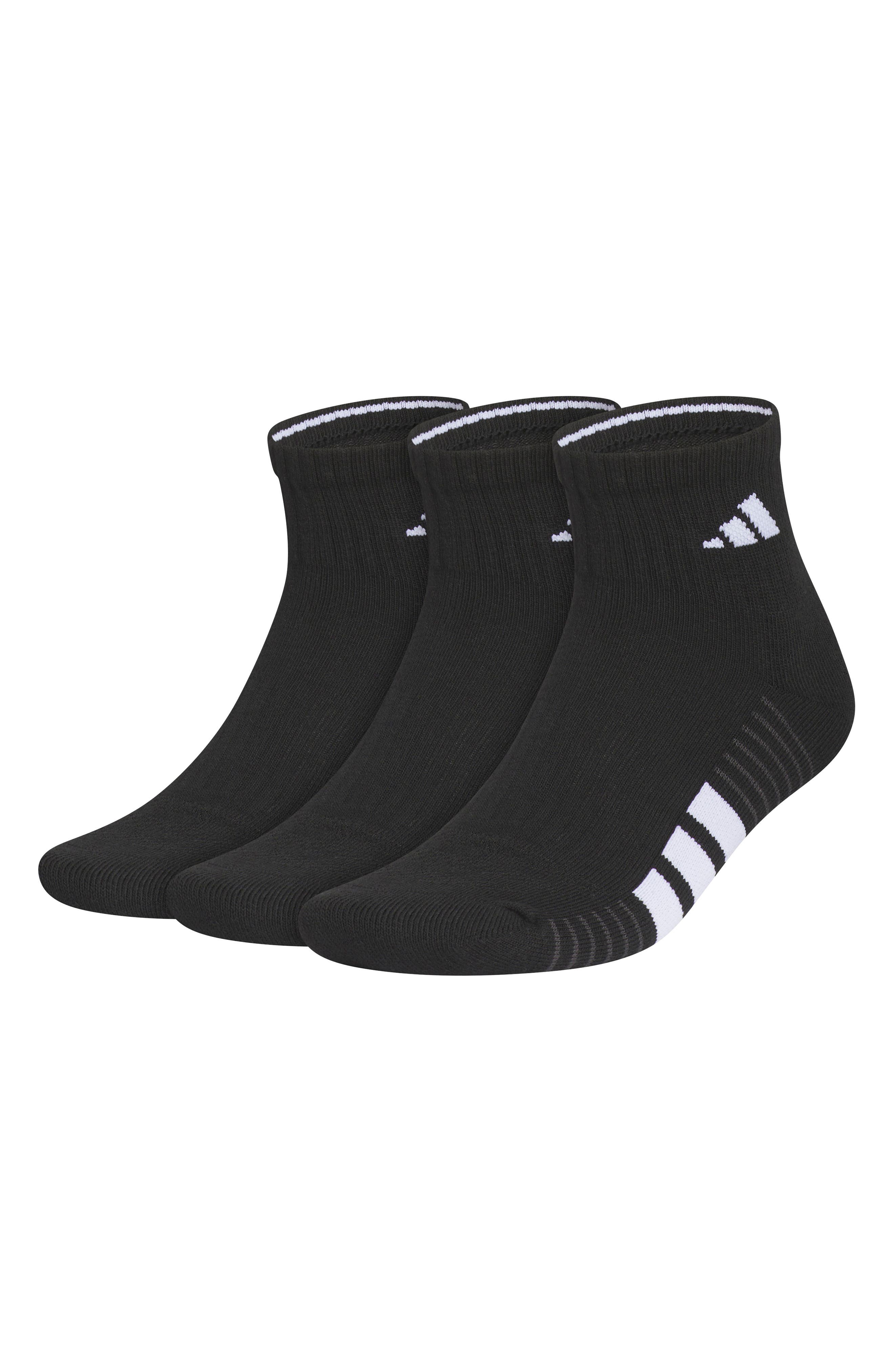 Cushioned 4.0 3-Pack Quarter Socks