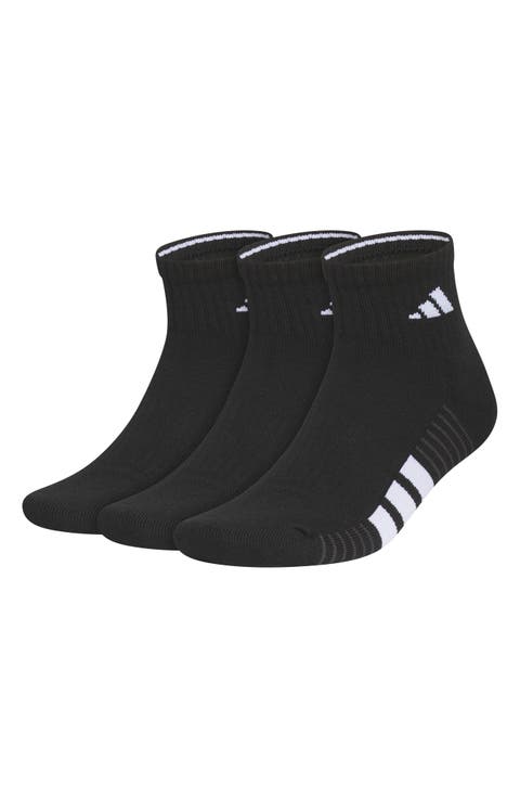 Cushioned 4.0 3-Pack Quarter Socks