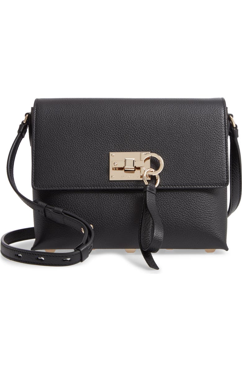 FERRAGAMO Salvatore Ferragamo The Studio Small Leather Crossbody Bag, Main, color,