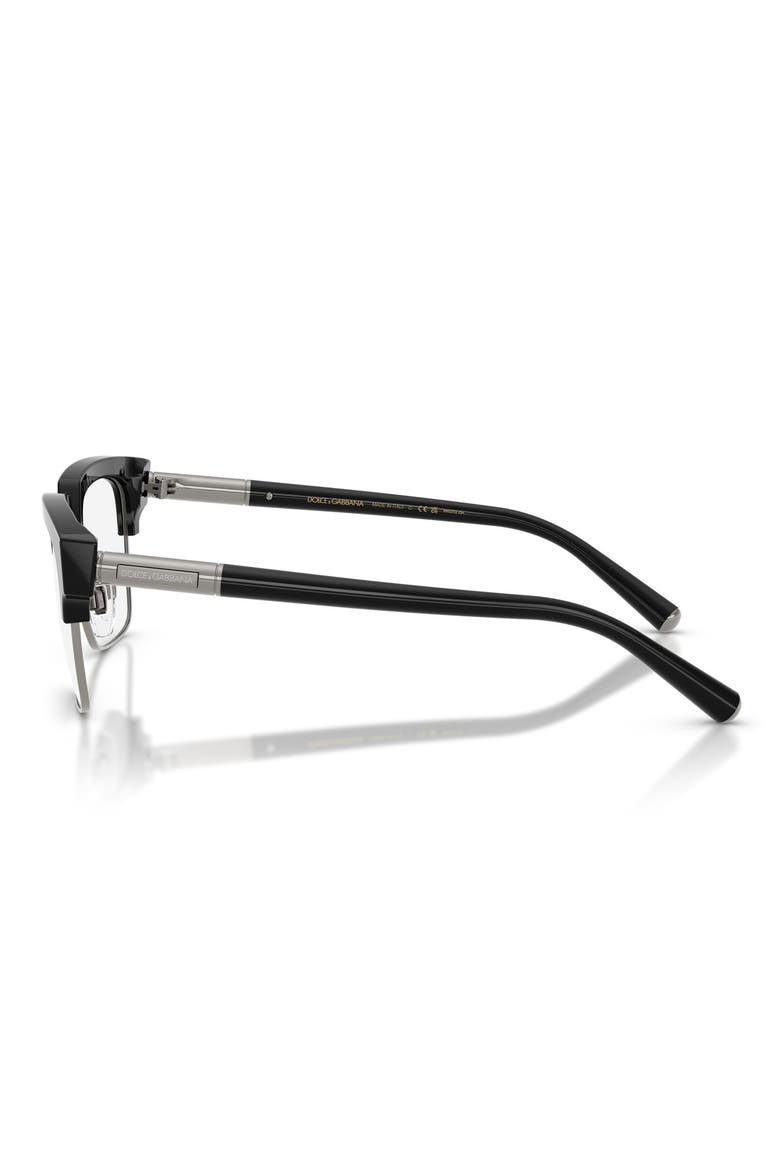 54mm Square Optical Glasses, Alternate, color, BLACK / PHOTO CLEAR