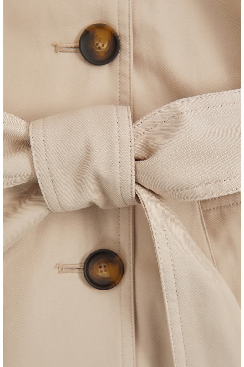 Azura Trench Coat with Removable Quilted Hood, Alternate, color, STONE
