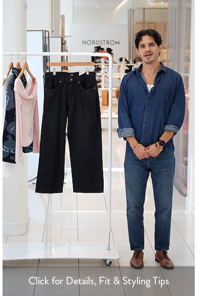 Button Fly High Waist Loose Fit Ankle Jeans video