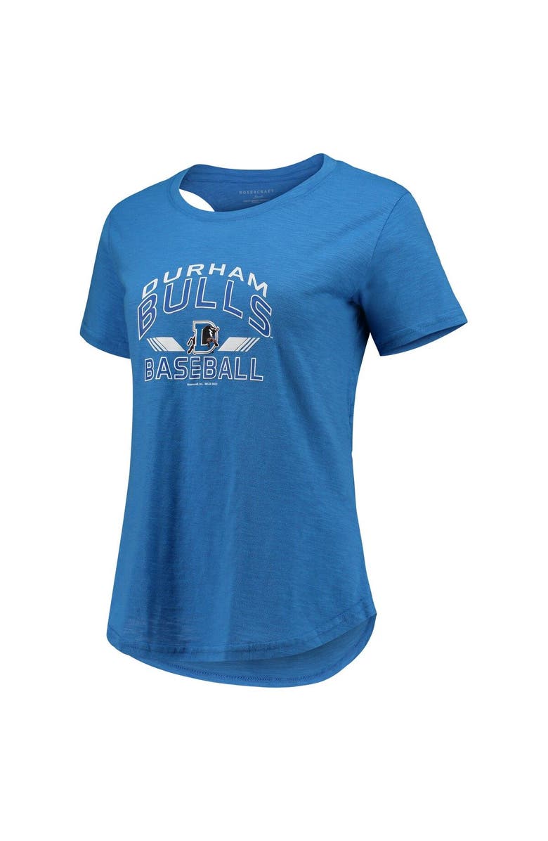 BOXERCRAFT Women's Royal Durham Bulls Cut It Out T-Shirt, Alternate, color, Royal
