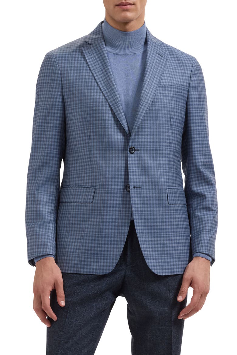 Wool Blazer, Main, color, ICE