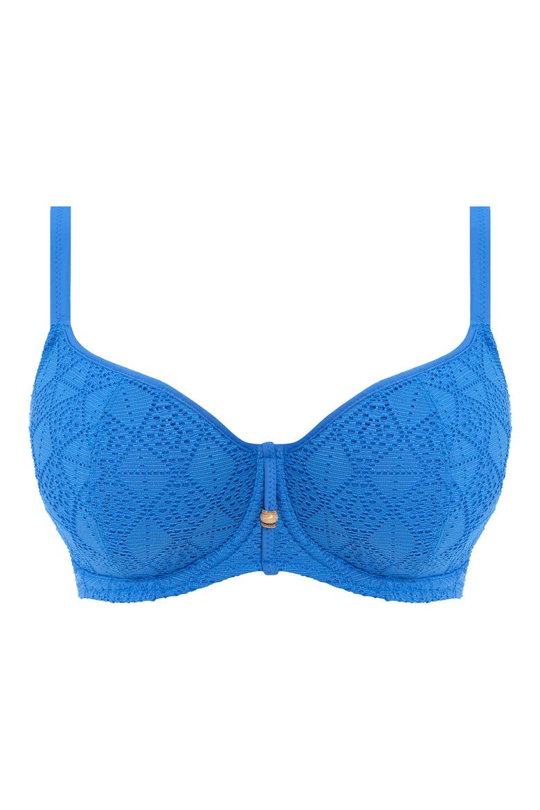 Nomad Nights Underwire Sweetheart Neck Bikini Top, Alternate, color, ATLANTIC (ALT)