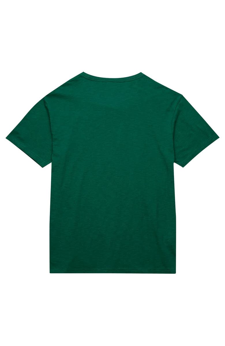 Mitchell & Ness Men's Mitchell & Ness Green Milwaukee Bucks Hardwood Classics Felt Applique Slub T-Shirt, Alternate, color, Green