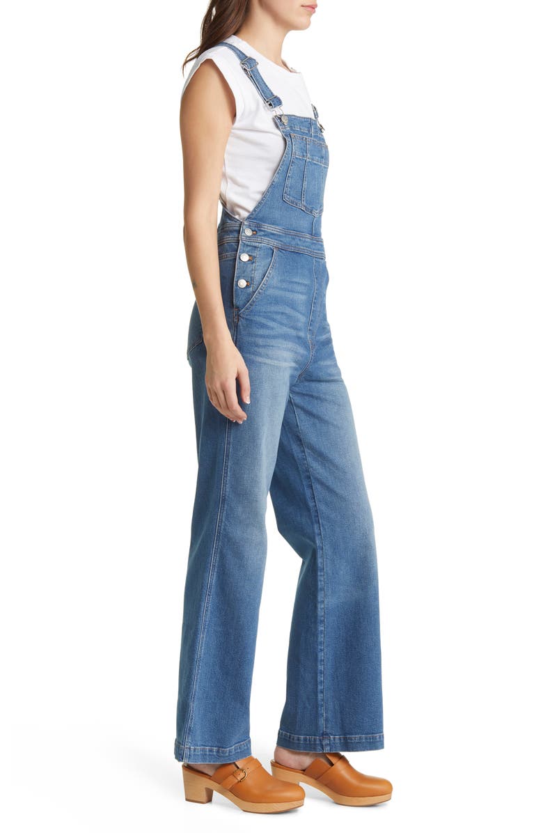 Madewell High Waist Loose Flare Overalls | Nordstromrack