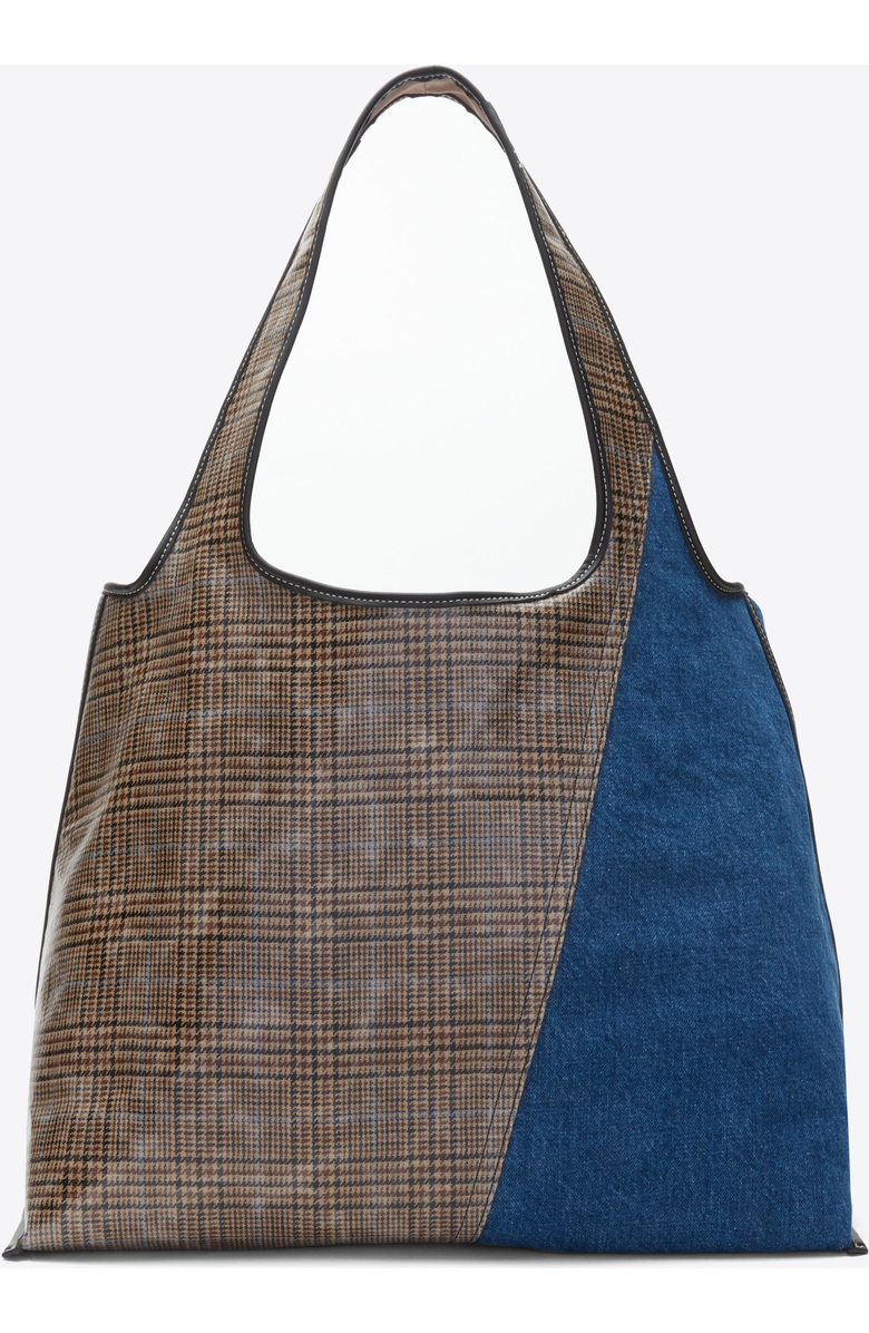 3.1 Phillip Lim Patchwork Denim Market Tote, Alternate, color, Indigo Multi