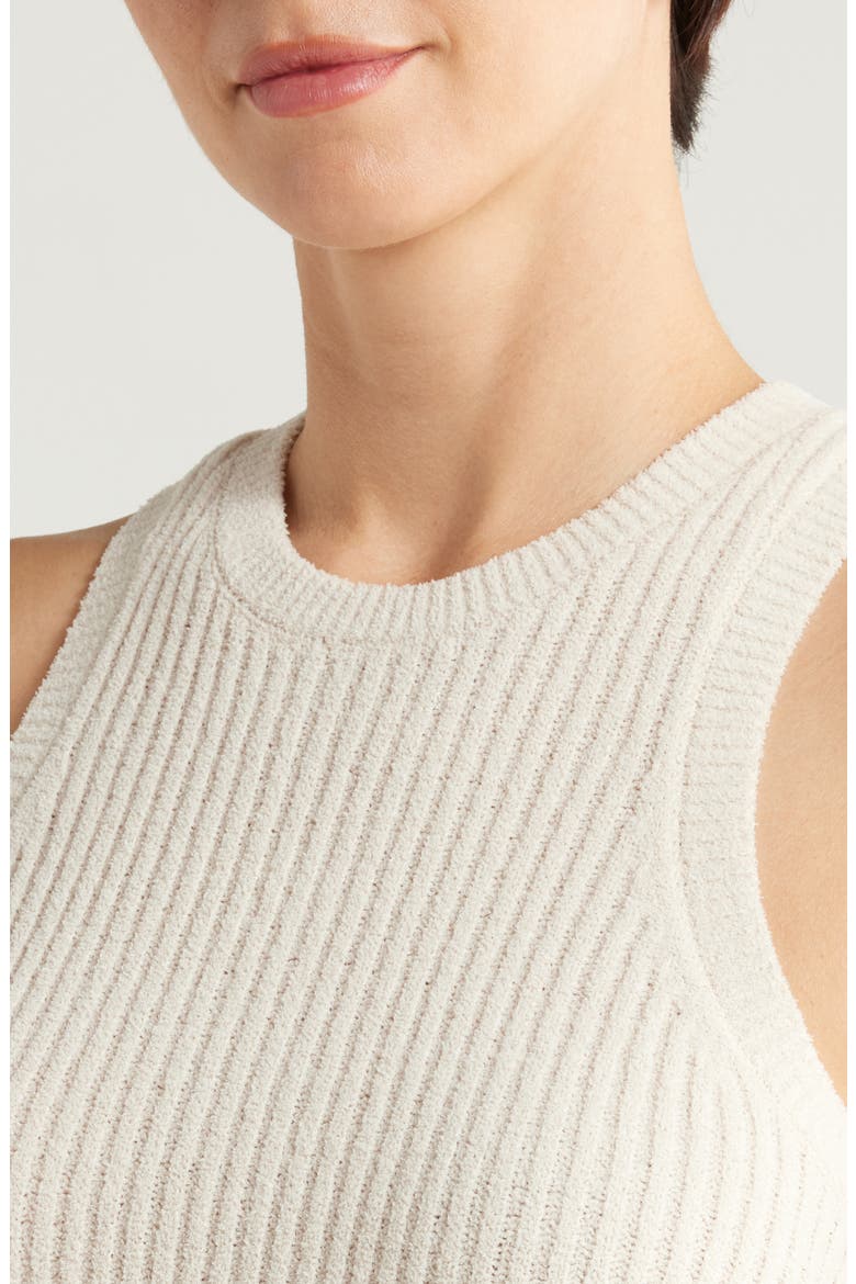 Elaenia Cozy Knit Lite Tank Sweater, Alternate, color, SAND
