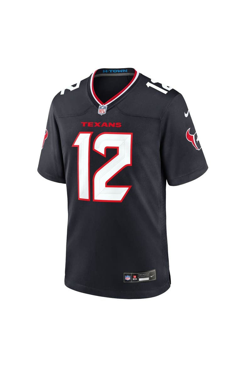 Men's Nike Nico Collins Navy Houston Texans Game Jersey, Alternate, color, Navy