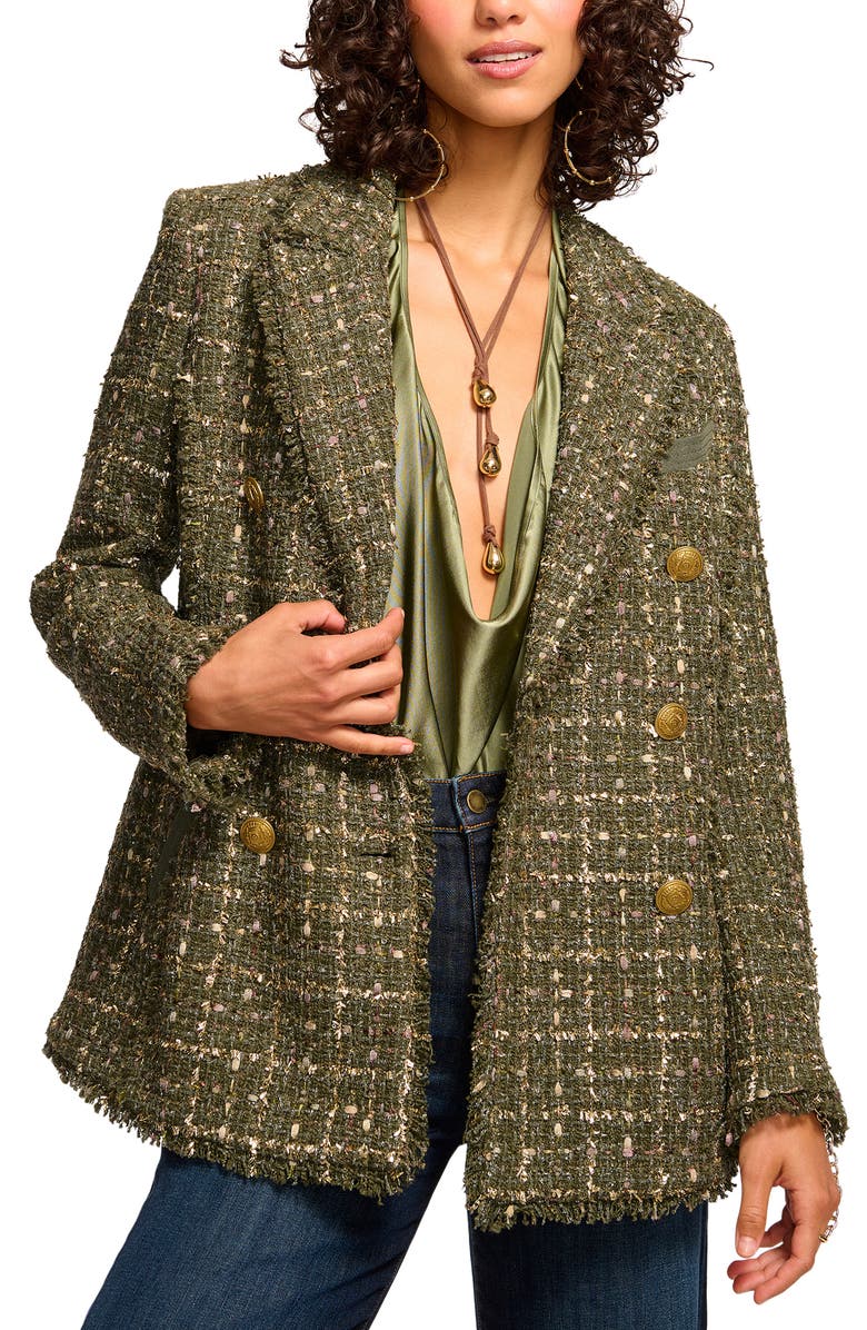 Ramy Brook Marsha Tweed Blazer, Main, color,