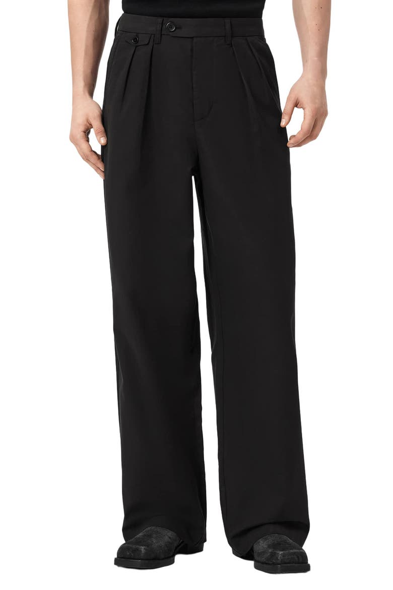 Conway Cotton Pants, Main, color, BLACK