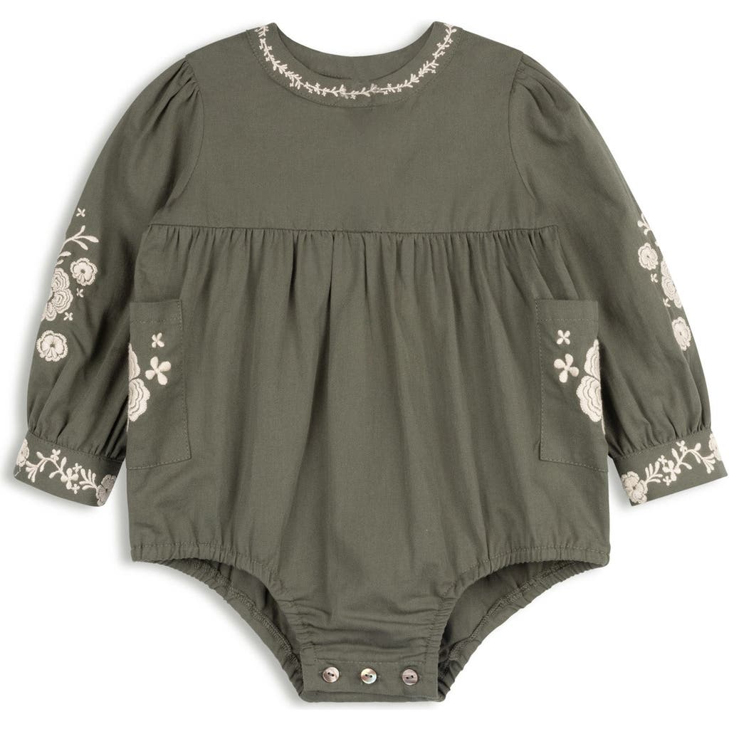 Ely's & Co. Looms Floral Embroidered Collection In Green