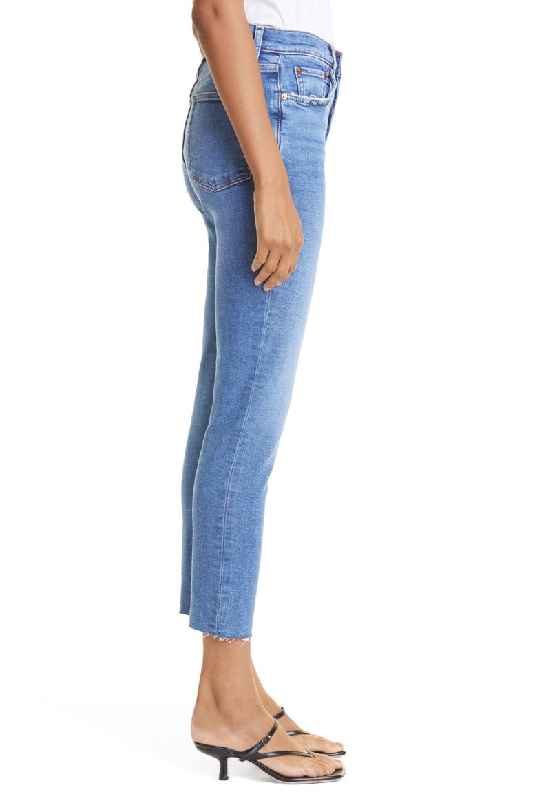 Originals High Waist Ankle Jeans, Alternate, color, INDIGO STORM