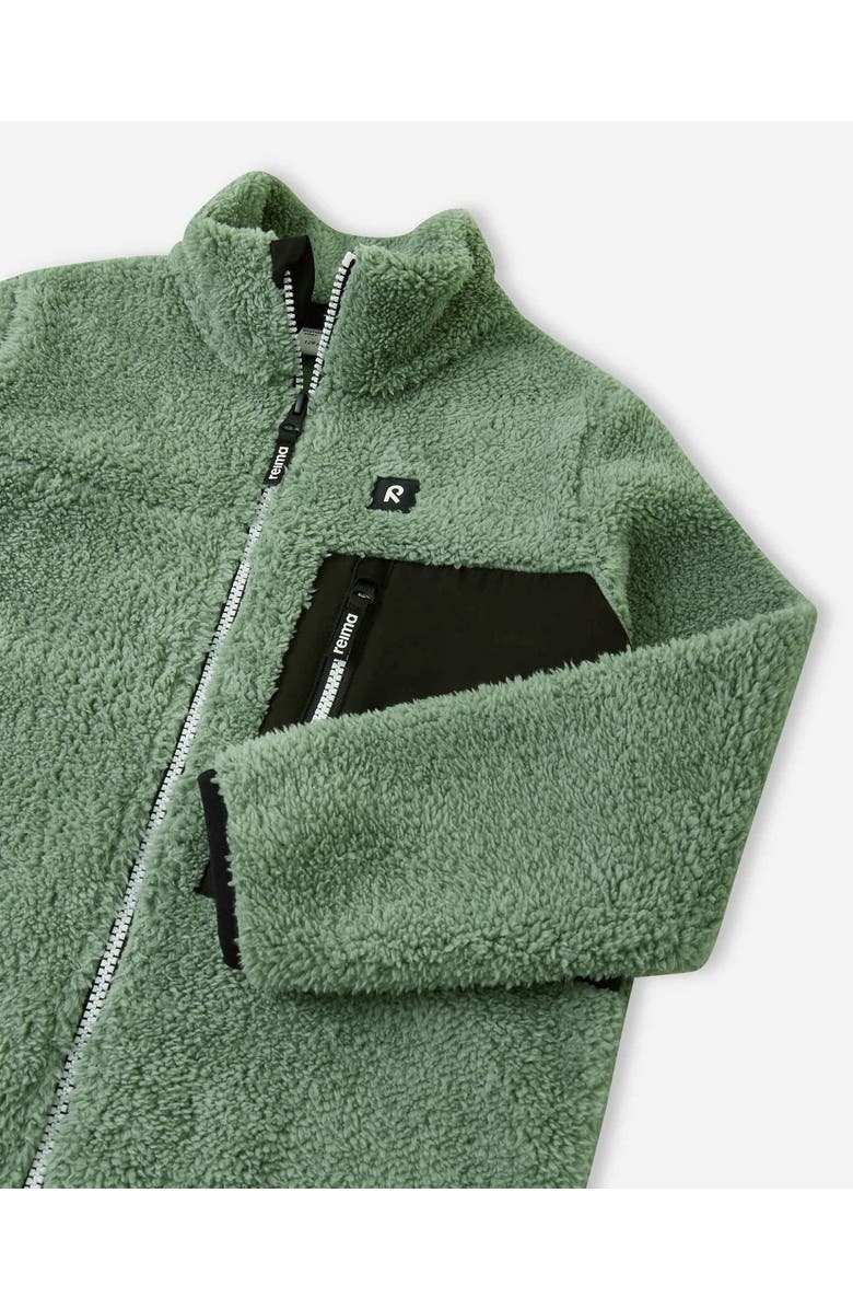 Reima Turilas Solid Fleece sweater, Alternate, color, Green Clay