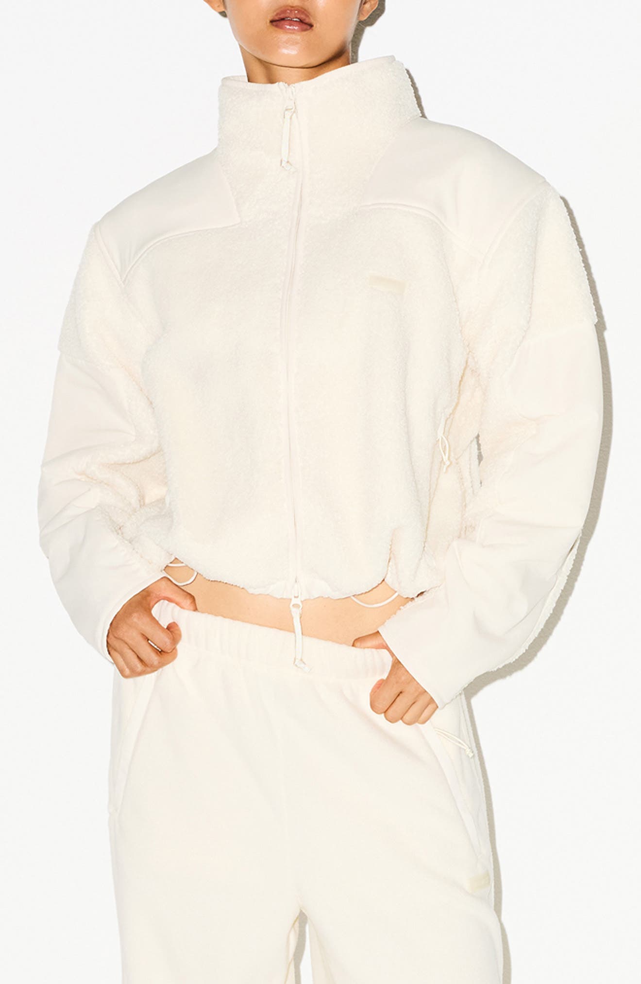 Faux Shearling Zip Jacket - image 3