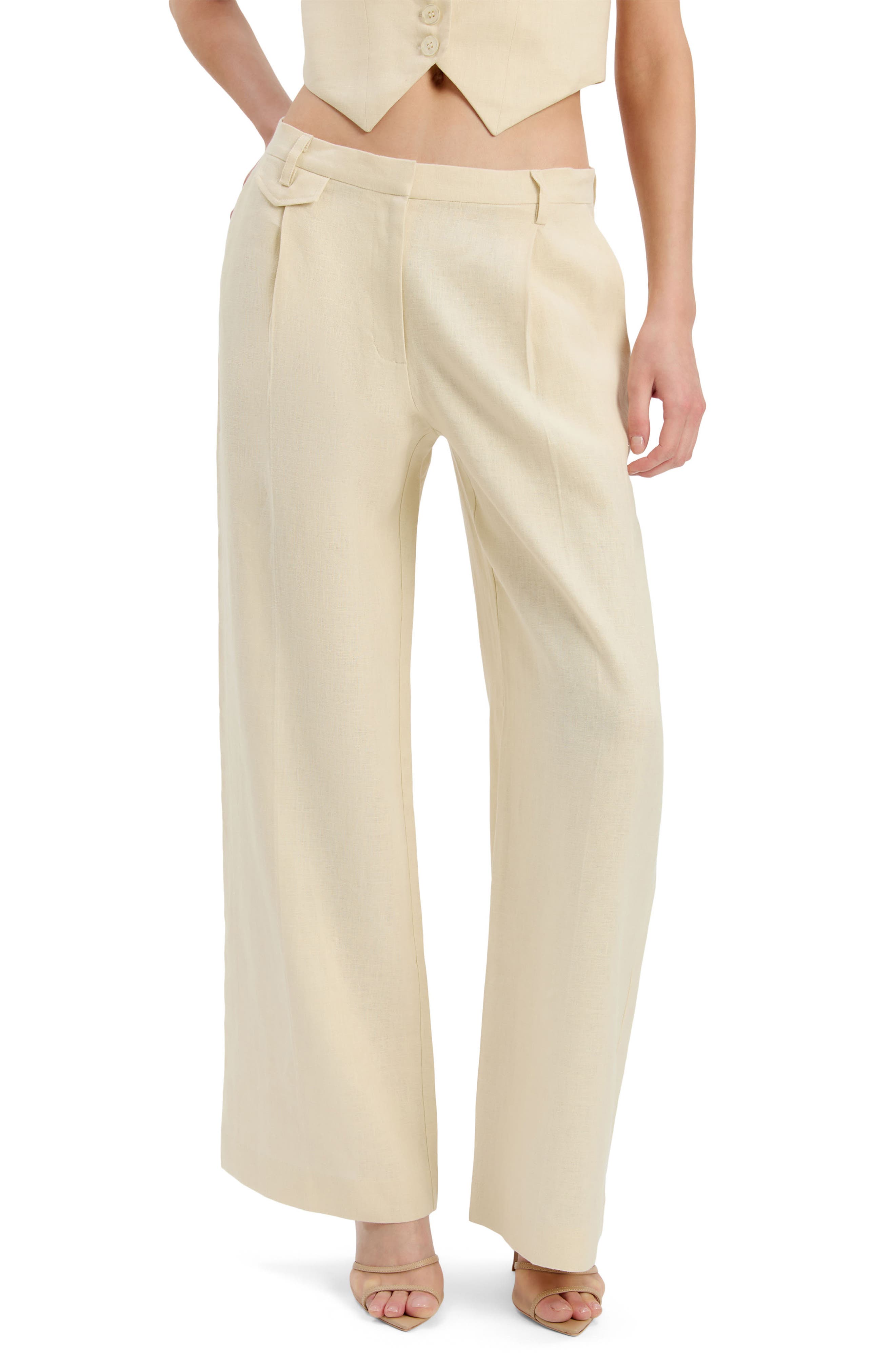 Geordy Wide Leg Linen Pants - image 3