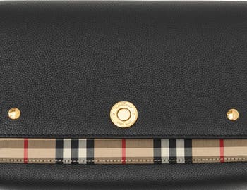 Burberry Note Leather & Vintage Check Crossbody Bag | Nordstrom Burberry Note Leather & Vintage Check Crossbody Bag | Nordstrom