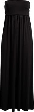 24seven Comfort Apparel Strapless Maxi Dress