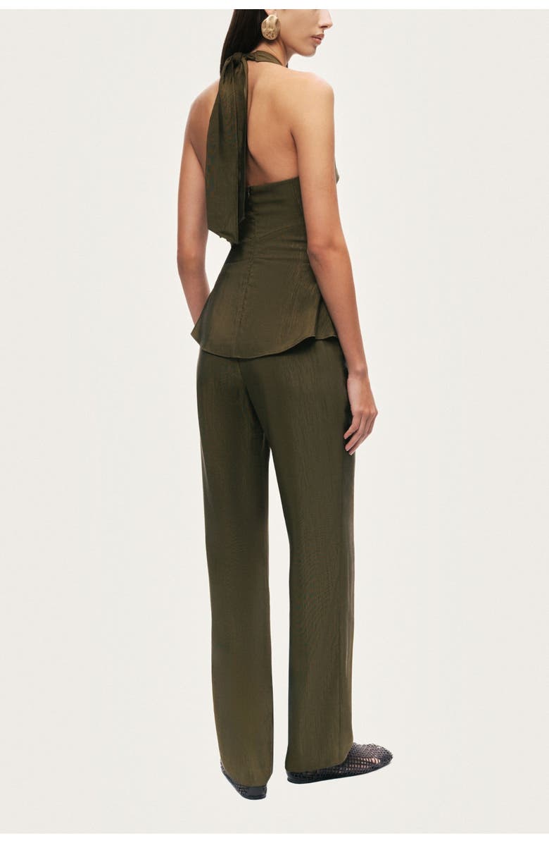 Nocturne Straight-Leg Tailored Pants, Alternate, color, Khaki