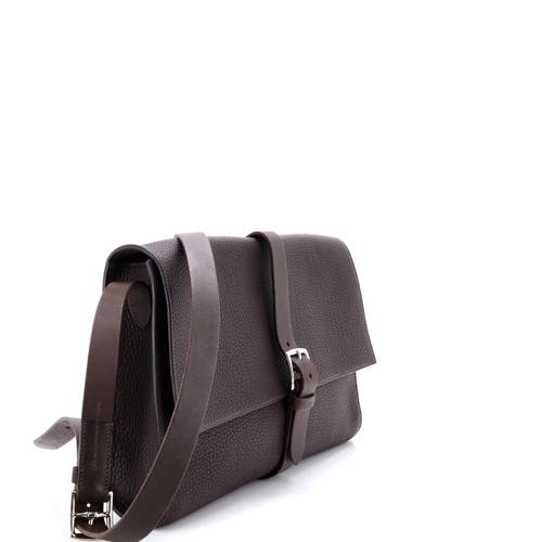 Pre-owned Hermes Hermes Etriviere Ii Messenger Fjord In Brown