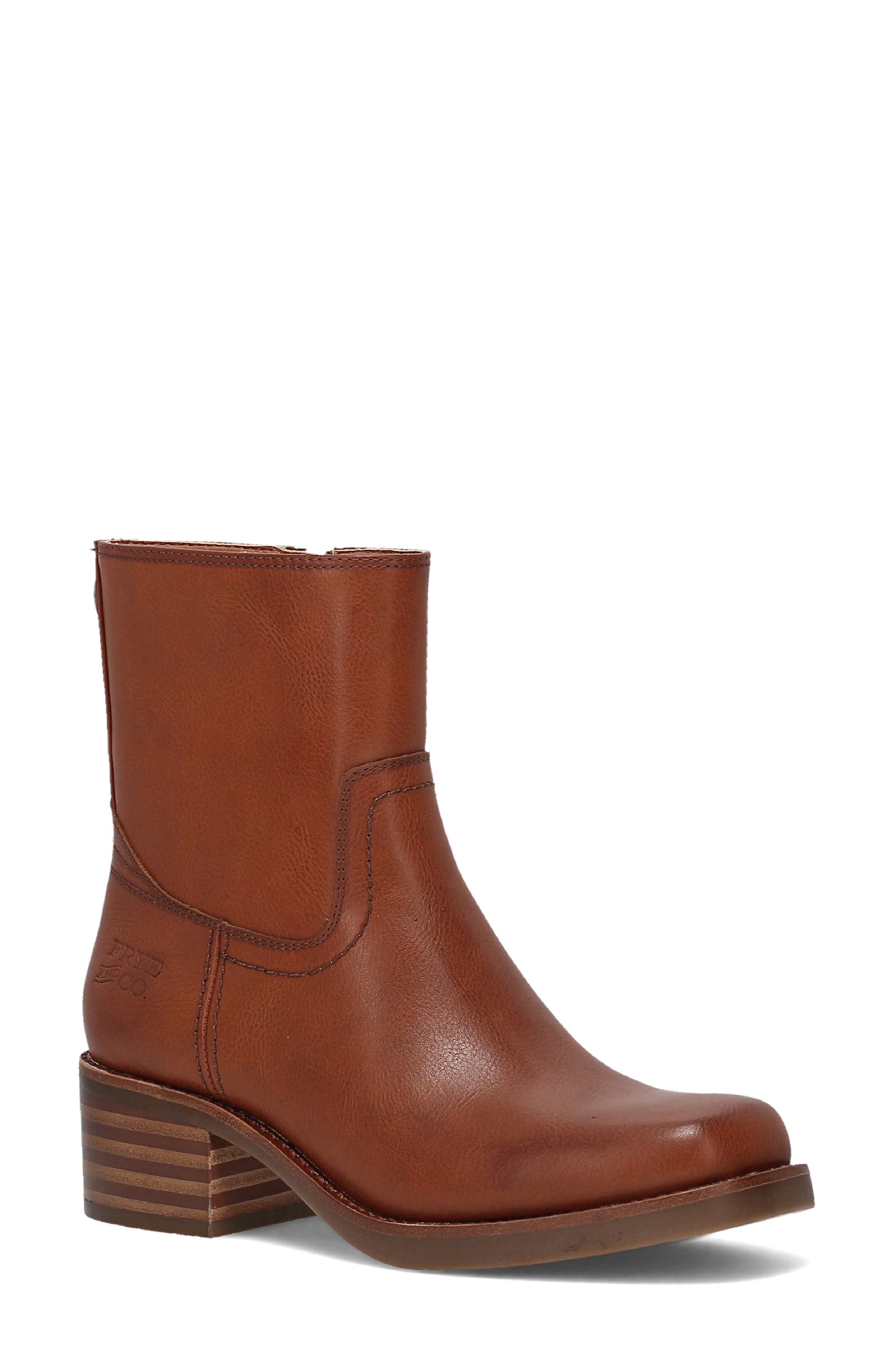 Miranda Low Zip Faux Leather Bootie
