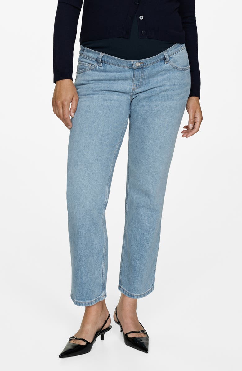 MANGO Straight Leg Ankle Maternity Jeans, Main, color, 