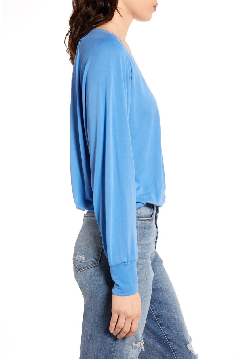 Surplice Top, Alternate, color, PRINCESS BLUE