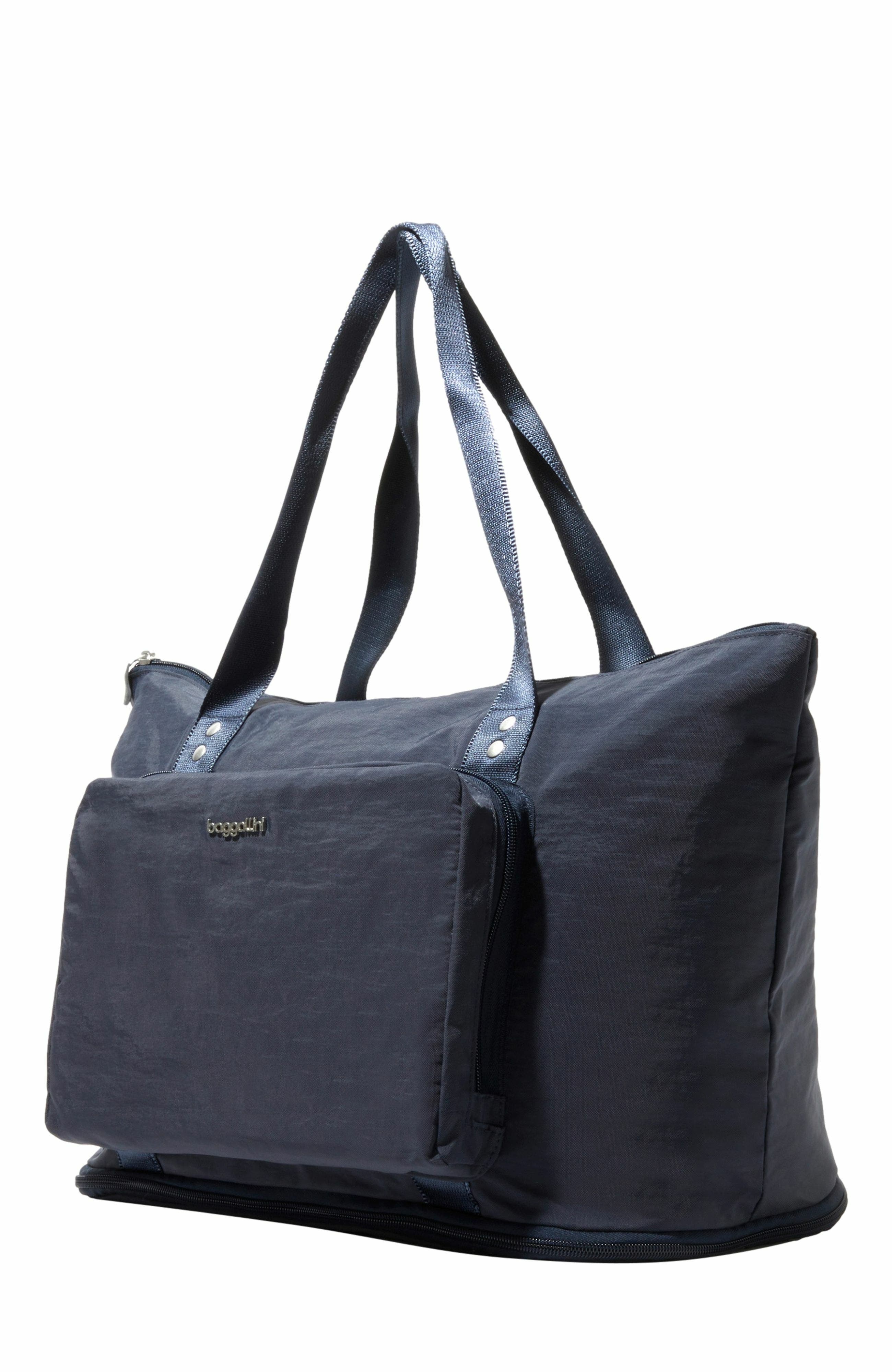 Carryall Expandable Packable Weekender Tote Bag, Alternate, color, French Navy