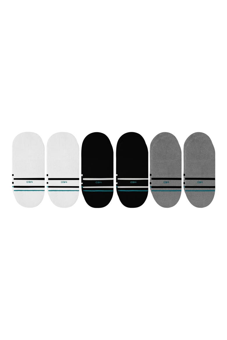 Core 6-Pack Cotton Blend No Show Socks, Alternate, color, BLACK MULTI