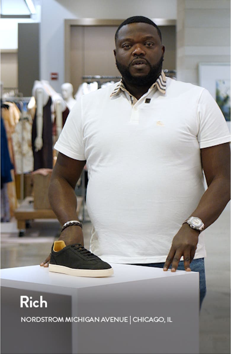 Grained Nubuck Low Top Sneaker, sales video thumbnail