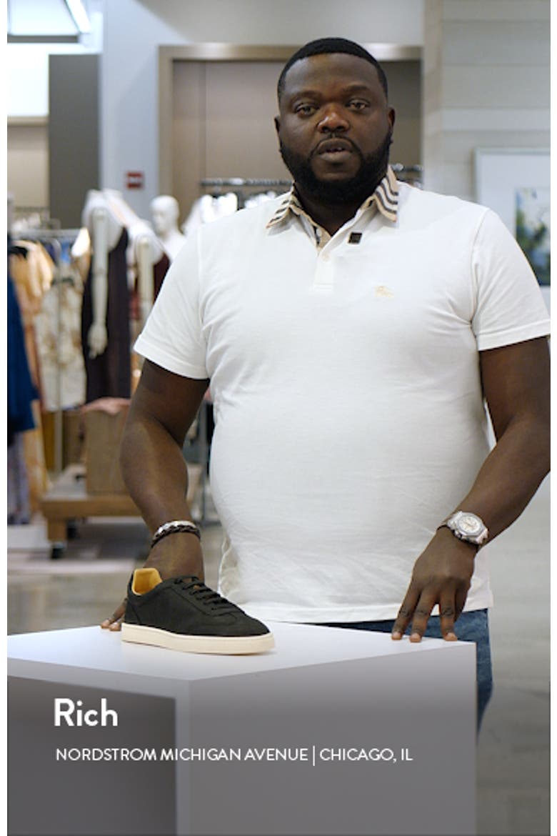 Grained Nubuck Low Top Sneaker video