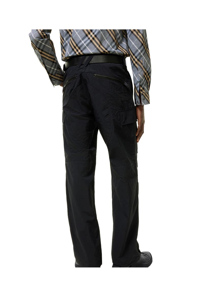 Nylon Cargo Trousers, Alternate, color, Navy