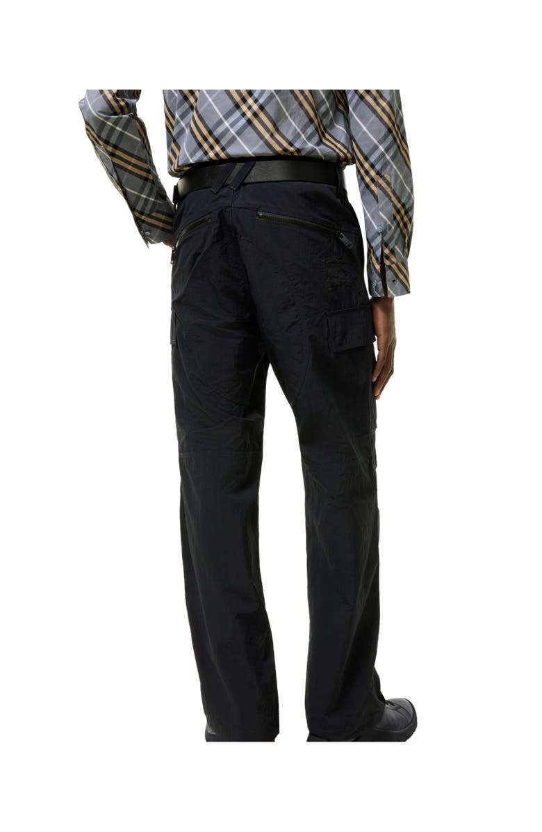 Burberry Nylon Cargo Trousers, Alternate, color, Navy