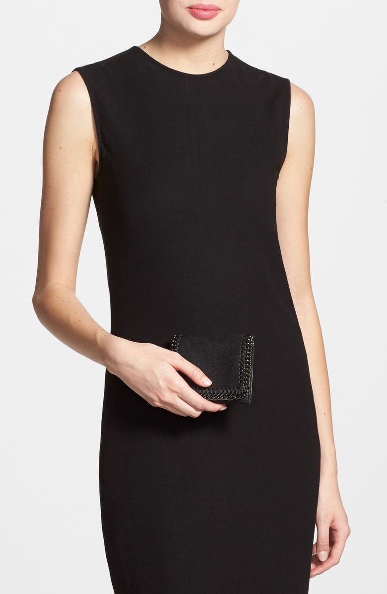 Stella McCartney 'Falabella' Shaggy Deer Wallet, Alternate, color,