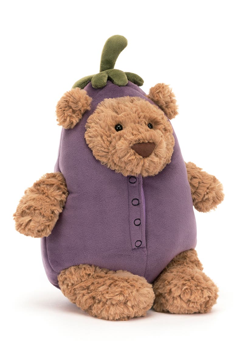 Bartholomew Bear Eggplant Stuffed Animal, Main, color, MULTI
