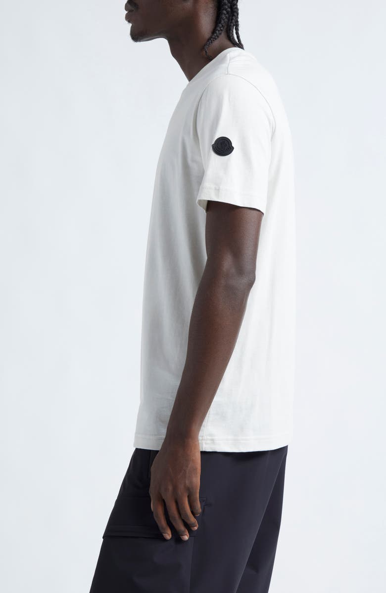 Moncler Cotton Logo Patch T-Shirt, Alternate, color, 