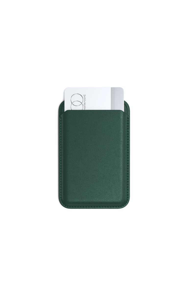 Satechi Vegan-Leather Magnetic Wallet Stand, Alternate, color, Forest Green