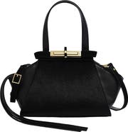 Kenneth Cole Crosby Small Leather & Haircalf Satchel