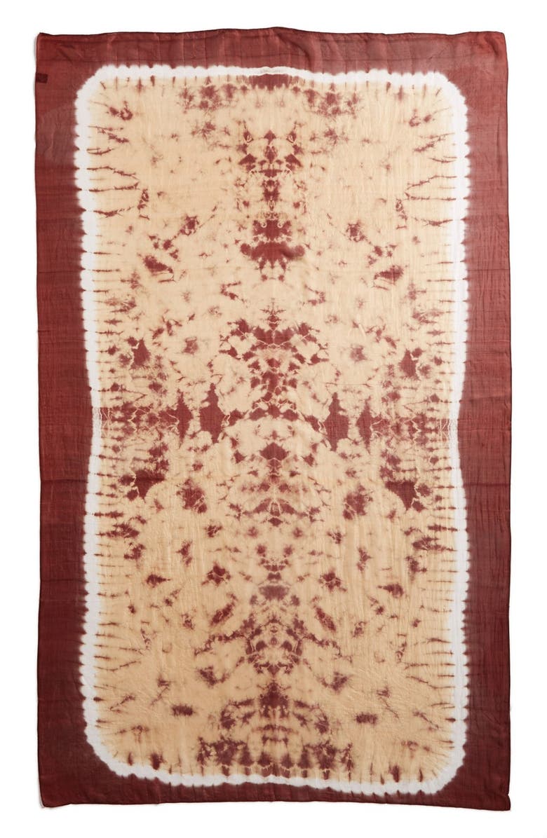 La Fiorentina Tie Dye Silk Scarf, Alternate, color,